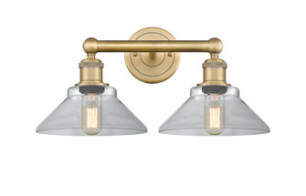 Orwell - 2 Light - 17 inch - Brushed Brass - Bath Vanity Light (3442|616-2W-BB-G132)