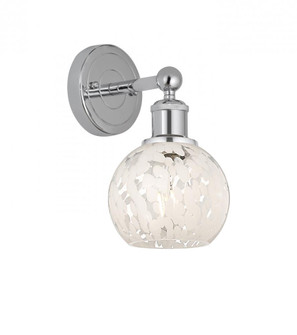White Mouchette - 1 Light - 6 inch - Polished Chrome - Sconce (3442|616-1W-PC-G1216-6WM)