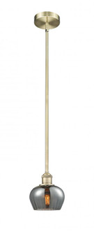 Fenton - 1 Light - 7 inch - Antique Brass - Stem Hung - Mini Pendant (3442|616-1S-AB-G93)