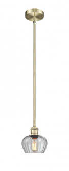 Fenton - 1 Light - 7 inch - Antique Brass - Stem Hung - Mini Pendant (3442|616-1S-AB-G92)