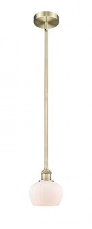Fenton - 1 Light - 7 inch - Antique Brass - Stem Hung - Mini Pendant (3442|616-1S-AB-G91)