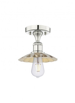 Scallop - 1 Light - 8 inch - Polished Nickel - Semi-Flush Mount (3442|616-1F-PN-M17-PN)