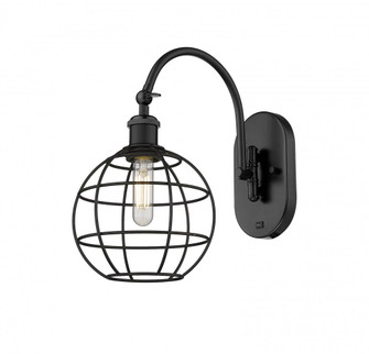 Lake Placid - 1 Light - 8 inch - Matte Black - Adjustable Swing Arm (3442|518-1W-BK-CE-8-BK)