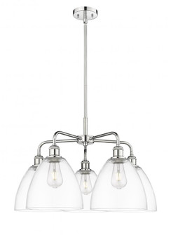 Bristol - 5 Light - 27 inch - Polished Chrome - Chandelier (3442|516-5CR-PC-GBD-92)
