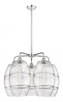 Vaz - 5 Light - 28 inch - Polished Chrome - Chandelier (3442|516-5CR-PC-G557-10CL)