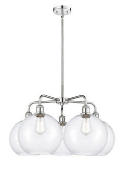 Athens - 5 Light - 28 inch - Polished Chrome - Chandelier (3442|516-5CR-PC-G122-10)