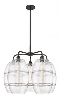 Vaz - 5 Light - 28 inch - Oil Rubbed Bronze - Chandelier (3442|516-5CR-OB-G557-10CL)