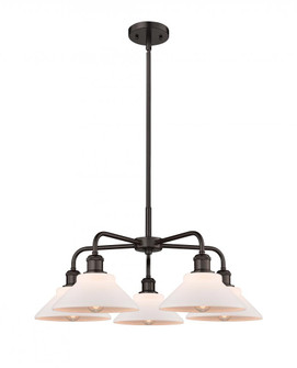 Orwell - 5 Light - 26 inch - Oil Rubbed Bronze - Chandelier (3442|516-5CR-OB-G131)