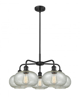Gorham - 5 Light - 28 inch - Matte Black - Chandelier (3442|516-5CR-BK-G249)