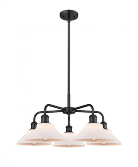 Orwell - 5 Light - 26 inch - Matte Black - Chandelier (3442|516-5CR-BK-G131)