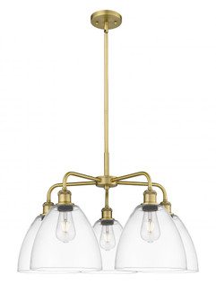 Bristol - 5 Light - 27 inch - Brushed Brass - Chandelier (3442|516-5CR-BB-GBD-92)