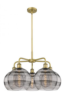 Rochester - 5 Light - 28 inch - Brushed Brass - Chandelier (3442|516-5CR-BB-G556-10SM)