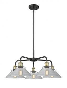 Orwell - 5 Light - 26 inch - Black Antique Brass - Chandelier (3442|516-5CR-BAB-G132)