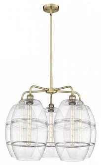 Vaz - 5 Light - 28 inch - Antique Brass - Chandelier (3442|516-5CR-AB-G557-10CL)