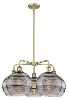 Rochester - 5 Light - 28 inch - Antique Brass - Chandelier (3442|516-5CR-AB-G556-10SM)