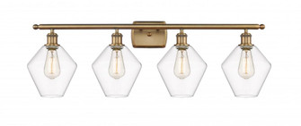 Cindyrella - 4 Light - 38 inch - Brushed Brass - Bath Vanity Light (3442|516-4W-BB-G652-8)