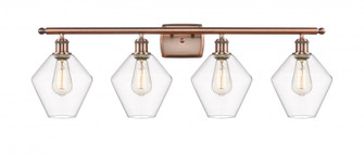 Cindyrella - 4 Light - 38 inch - Antique Copper - Bath Vanity Light (3442|516-4W-AC-G652-8)