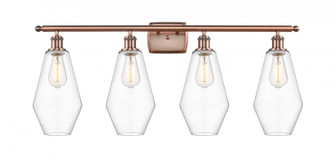 Cindyrella - 4 Light - 37 inch - Antique Copper - Bath Vanity Light (3442|516-4W-AC-G652-7)