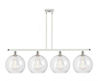 Athens - 4 Light - 50 inch - White Polished Chrome - Stem Hung - Island Light (3442|516-4I-WPC-G122-12)
