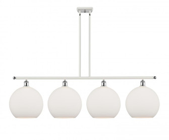 Athens - 4 Light - 50 inch - White Polished Chrome - Stem Hung - Island Light (3442|516-4I-WPC-G121-12)