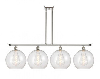 Athens - 4 Light - 50 inch - Polished Nickel - Stem Hung - Island Light (3442|516-4I-PN-G124-12)