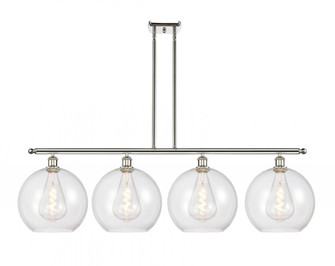Athens - 4 Light - 50 inch - Polished Nickel - Stem Hung - Island Light (3442|516-4I-PN-G122-12)