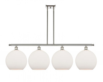 Athens - 4 Light - 50 inch - Polished Nickel - Stem Hung - Island Light (3442|516-4I-PN-G121-12)
