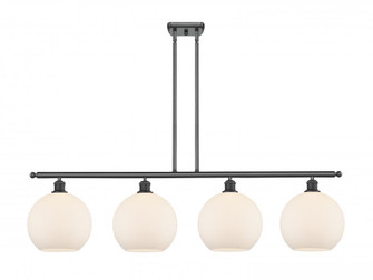 Athens - 4 Light - 48 inch - Matte Black - Stem Hung - Island Light (3442|516-4I-BK-G121-10)