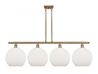 Athens - 4 Light - 50 inch - Brushed Brass - Stem Hung - Island Light (3442|516-4I-BB-G121-12)