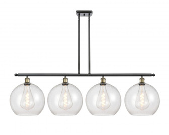 Athens - 4 Light - 50 inch - Black Antique Brass - Stem Hung - Island Light (3442|516-4I-BAB-G124-12)