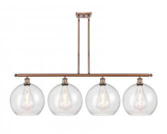 Athens - 4 Light - 50 inch - Antique Copper - Stem Hung - Island Light (3442|516-4I-AC-G124-12)