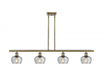 Fenton - 4 Light - 48 inch - Antique Brass - Stem Hung - Island Light (3442|516-4I-AB-G92)
