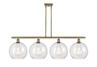 Athens - 4 Light - 50 inch - Antique Brass - Stem Hung - Island Light (3442|516-4I-AB-G124-12)