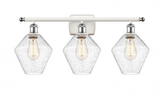 Cindyrella - 3 Light - 28 inch - White Polished Chrome - Bath Vanity Light (3442|516-3W-WPC-G654-8)
