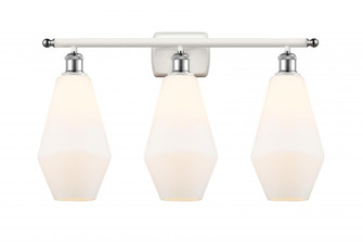 Cindyrella - 3 Light - 27 inch - White Polished Chrome - Bath Vanity Light (3442|516-3W-WPC-G651-7)