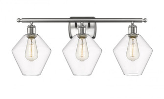 Cindyrella - 3 Light - 28 inch - Brushed Satin Nickel - Bath Vanity Light (3442|516-3W-SN-G652-8)