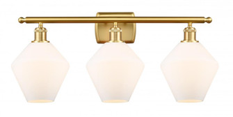 Cindyrella - 3 Light - 28 inch - Satin Gold - Bath Vanity Light (3442|516-3W-SG-G651-8)