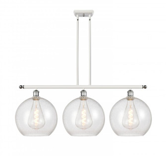 Athens - 3 Light - 38 inch - White Polished Chrome - Stem Hung - Island Light (3442|516-3I-WPC-G124-12)