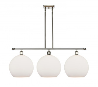 Athens - 3 Light - 38 inch - Polished Nickel - Stem Hung - Island Light (3442|516-3I-PN-G121-12)