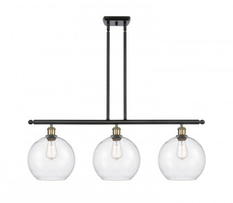 Athens - 3 Light - 37 inch - Black Antique Brass - Stem Hung - Island Light (3442|516-3I-BAB-G124-10)
