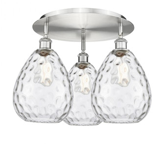 Waverly - 3 Light - 20 inch - Satin Nickel - Semi-Flush Mount (3442|516-3C-SN-G372)