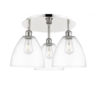 Bristol - 3 Light - 21 inch - Polished Nickel - Semi-Flush Mount (3442|516-3C-PN-GBD-92)