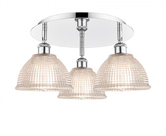 Arietta - 3 Light - 20 inch - Polished Chrome - Semi-Flush Mount (3442|516-3C-PC-G422)