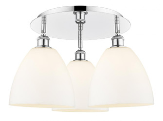 Bristol - 3 Light - 21 inch - Polished Chrome - Semi-Flush Mount (3442|516-3C-PC-GBD-91)