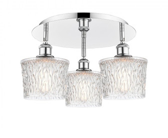 Niagara - 3 Light - 18 inch - Polished Chrome - Semi-Flush Mount (3442|516-3C-PC-G402)