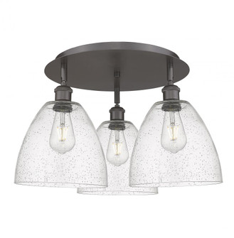 Bristol - 3 Light - 21 inch - Oil Rubbed Bronze - Semi-Flush Mount (3442|516-3C-OB-GBD-94)