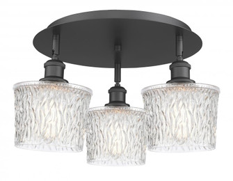 Niagara - 3 Light - 18 inch - Matte Black - Semi-Flush Mount (3442|516-3C-BK-G402)