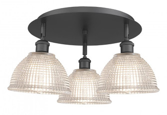 Arietta - 3 Light - 20 inch - Matte Black - Semi-Flush Mount (3442|516-3C-BK-G422)