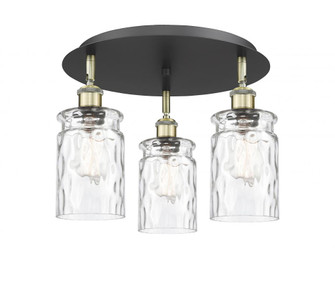 Candor - 3 Light - 17 inch - Black Antique Brass - Semi-Flush Mount (3442|516-3C-BAB-G352)