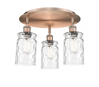 Candor - 3 Light - 17 inch - Antique Copper - Semi-Flush Mount (3442|516-3C-AC-G352)